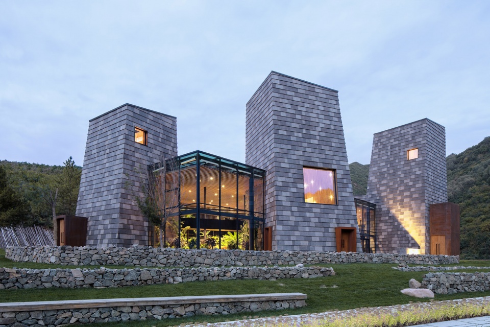 forest valley hot spring center china by blue architecture studio
