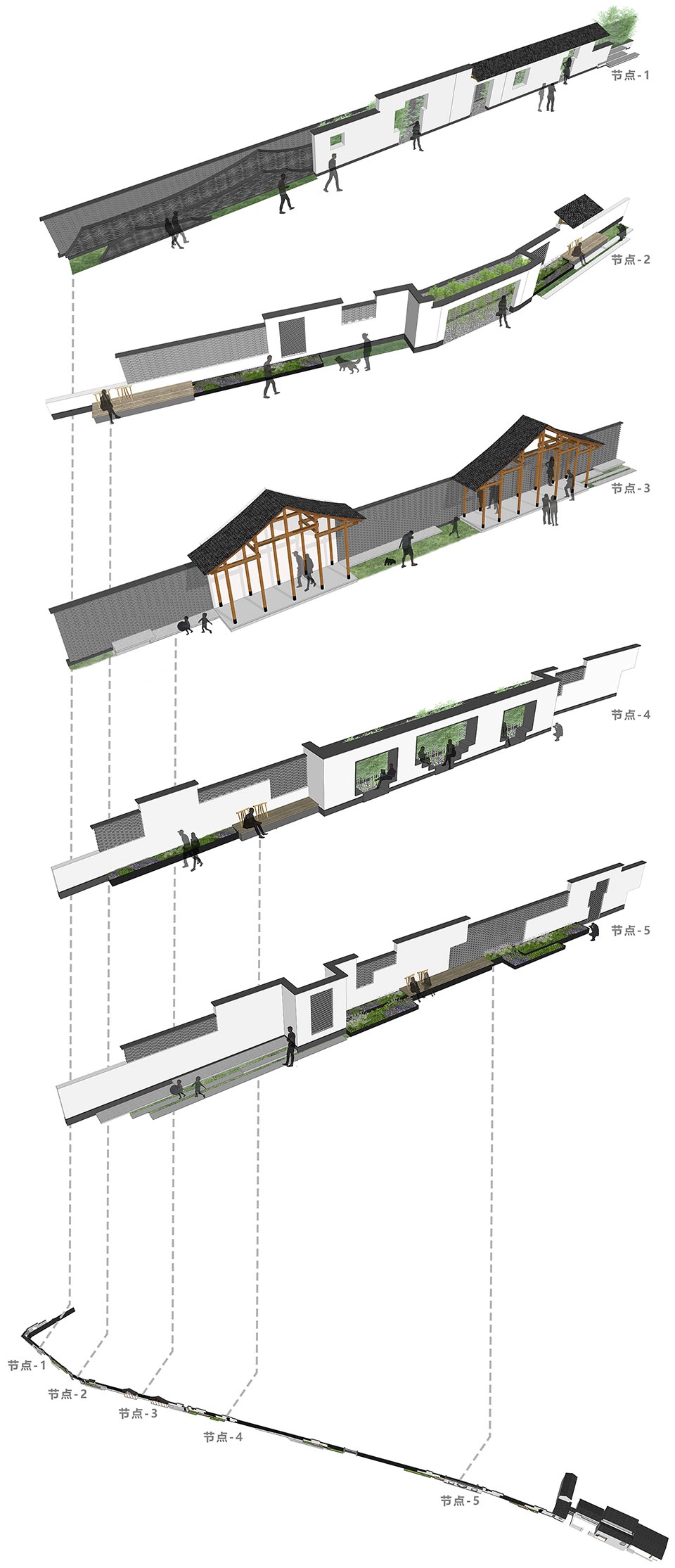 first line garden chengdu junlong binhe road surrounding wall reconstruction design by verge creative design