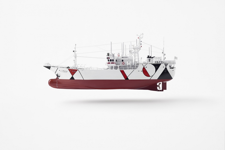 Interior and exterior design for the tuna longliner by nendo