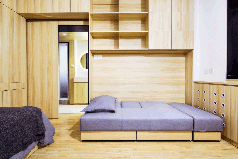 folding space 20 square meters house renovation china by daga architects