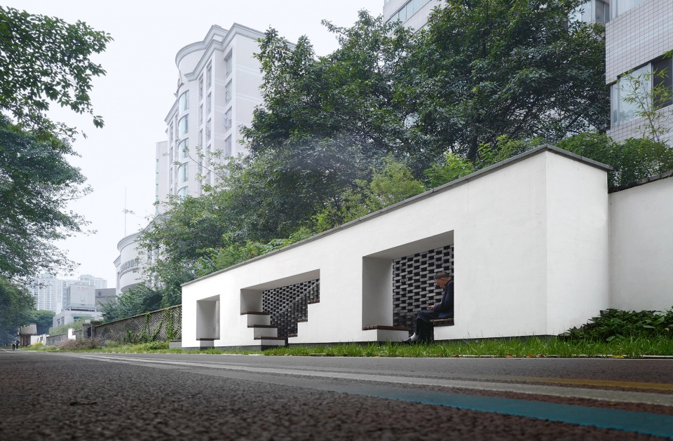 first line garden chengdu junlong binhe road surrounding wall reconstruction design by verge creative design