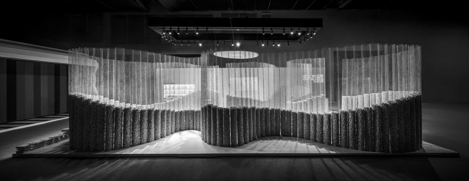signtone marble pavilion for 2019 guangzhou design week china by cc design