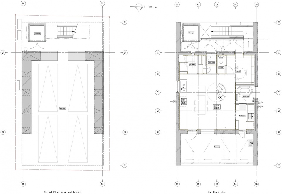 shironishi house by tomoaki uno architects
