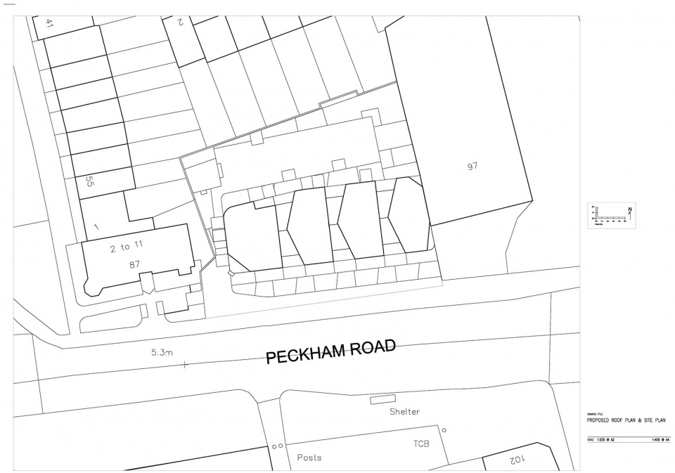 95 Peckham Road residential building by Peter Barber Architects