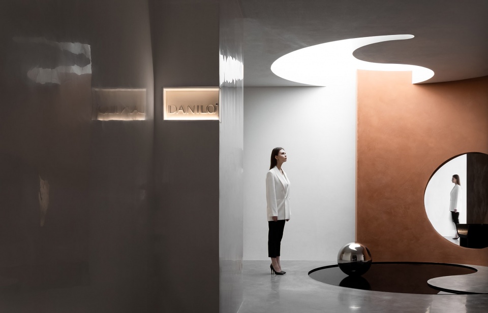fusion danilo paint showroom china by jingu phoenix space planning organization