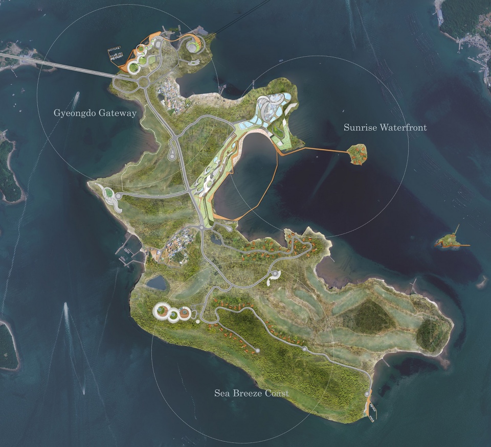 yeosu gyeongdo island masterplan by unstudio