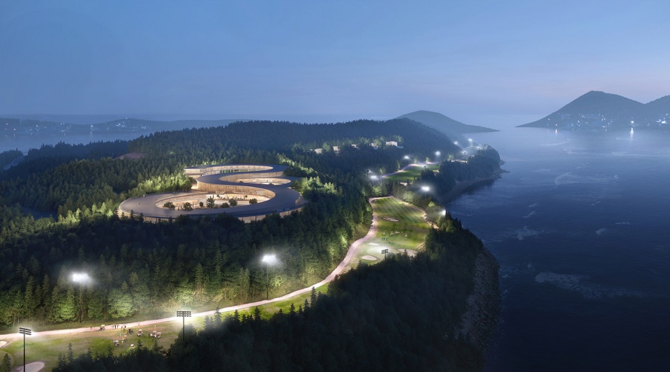 yeosu gyeongdo island masterplan by unstudio