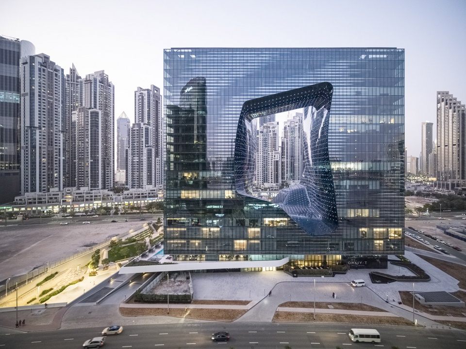me dubai hotel at the opus zaha hadid architects