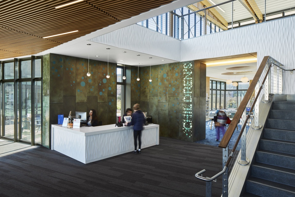 half moon bay library by noll tam architects
