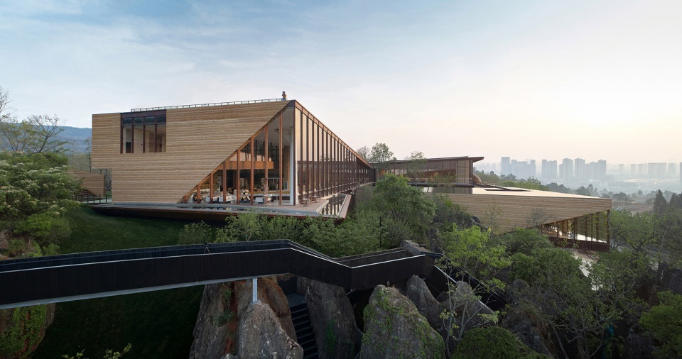 mountain sea art museum china by gad