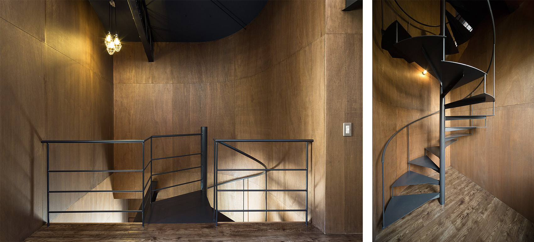 house with black ceiling by toru kashihara architects