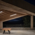 校园操场上的凉棚，法国 / Orma architettura