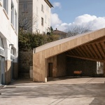 校园操场上的凉棚，法国 / Orma architettura