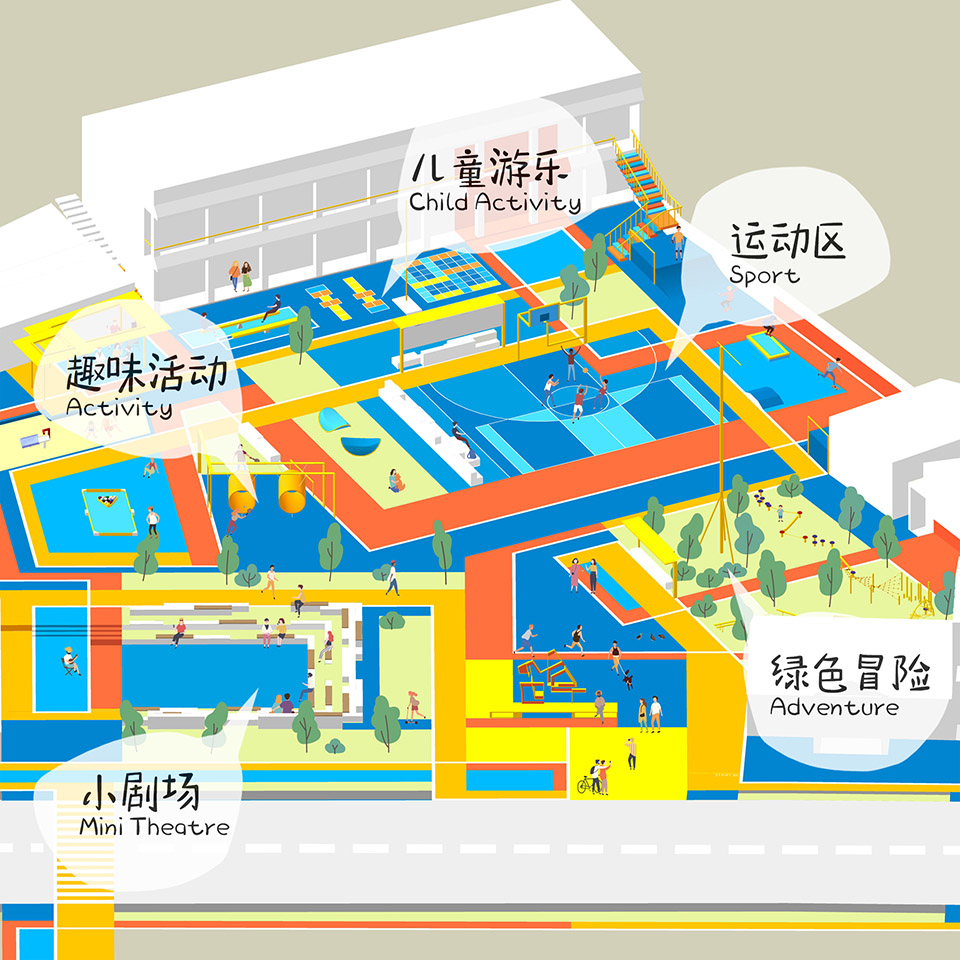The OUR Plaza,Sichuan by Atelier MIC