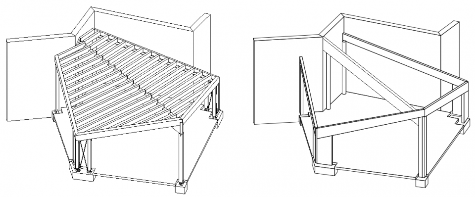 awning of evisa by orma architettura