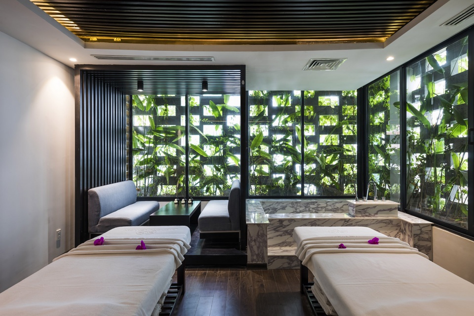 Babylon garden spa renovation Viet Nam by Ho Khue Architects Studio