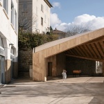 校园操场上的凉棚，法国 / Orma architettura