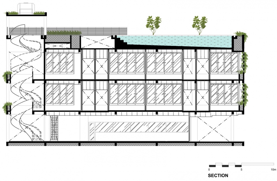 Babylon garden spa renovation Viet Nam by Ho Khue Architects Studio