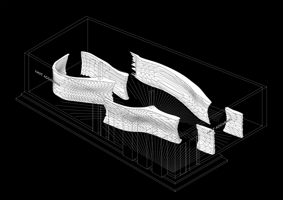Walls for Amit Aggarwal flagship store India by Orproject