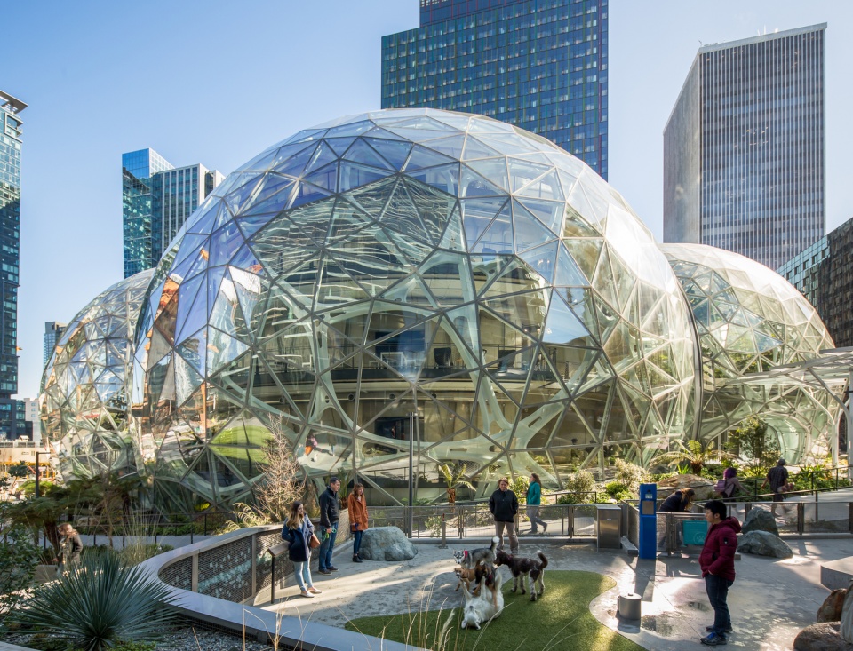 the amazon spheres by nbbj