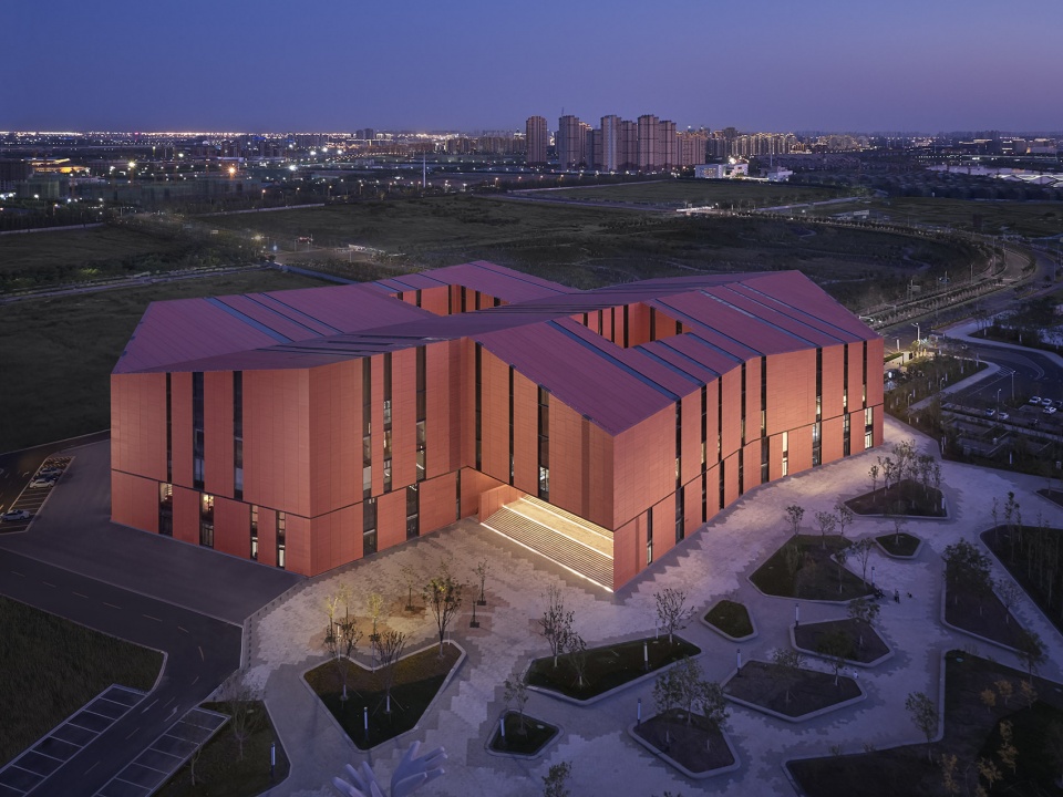 library and archive at tianjin eco city china by gmp