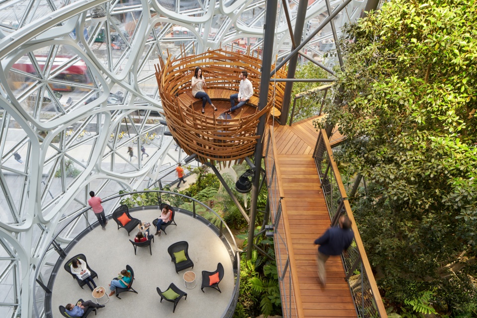 the amazon spheres by nbbj