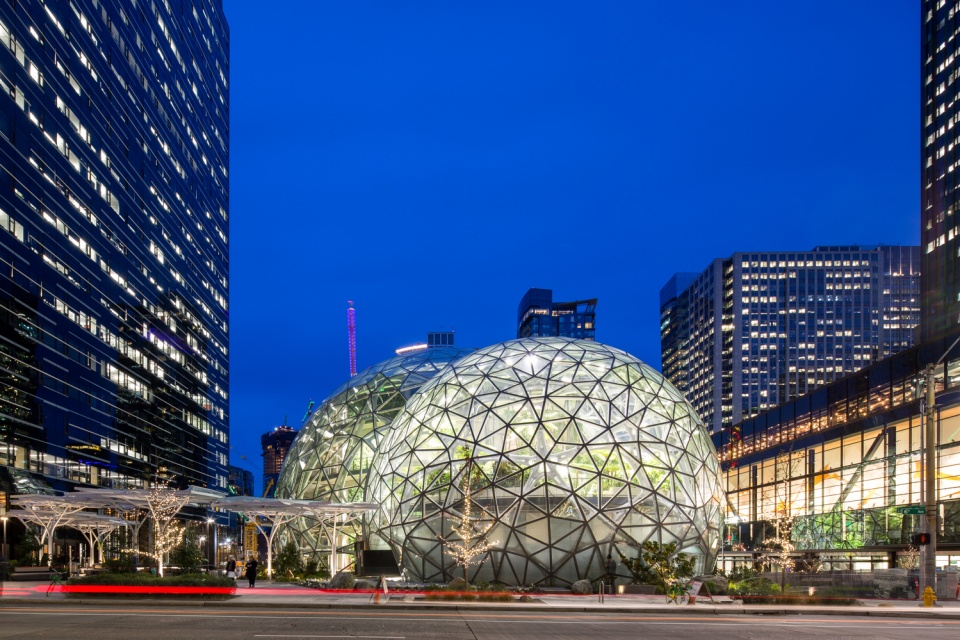 the amazon spheres by nbbj