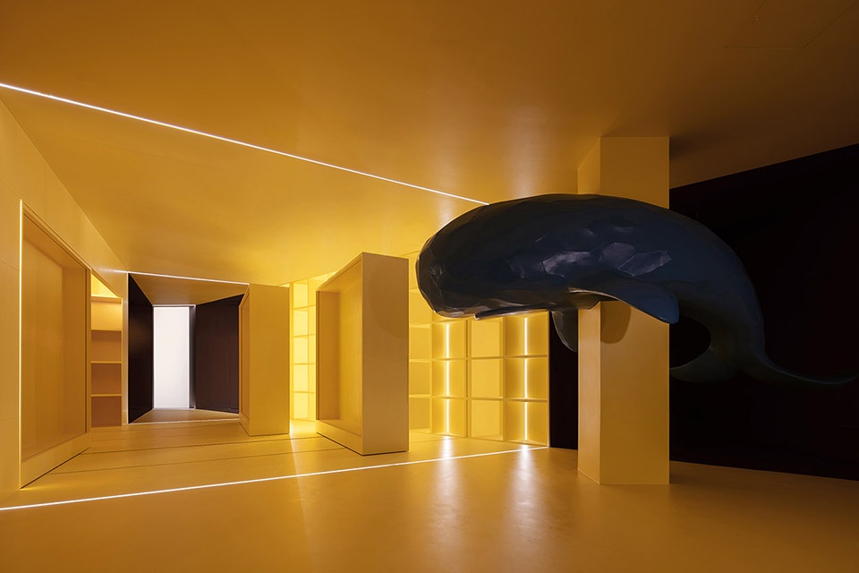 chasing light paint art space china by wusun space