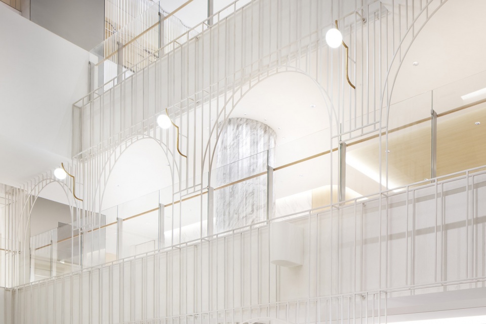 interior and exterior design of times square china by nendo