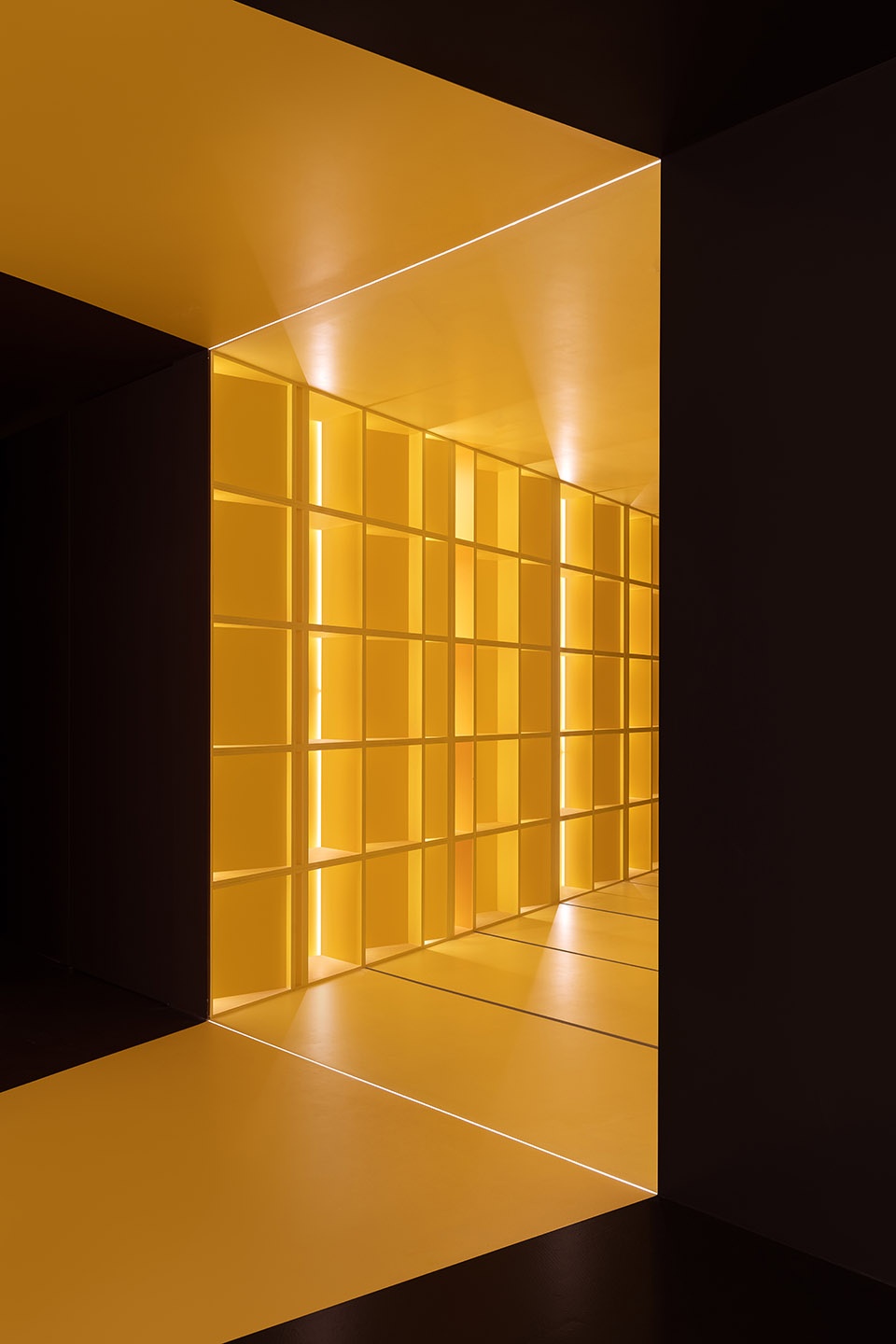 chasing light paint art space china by wusun space