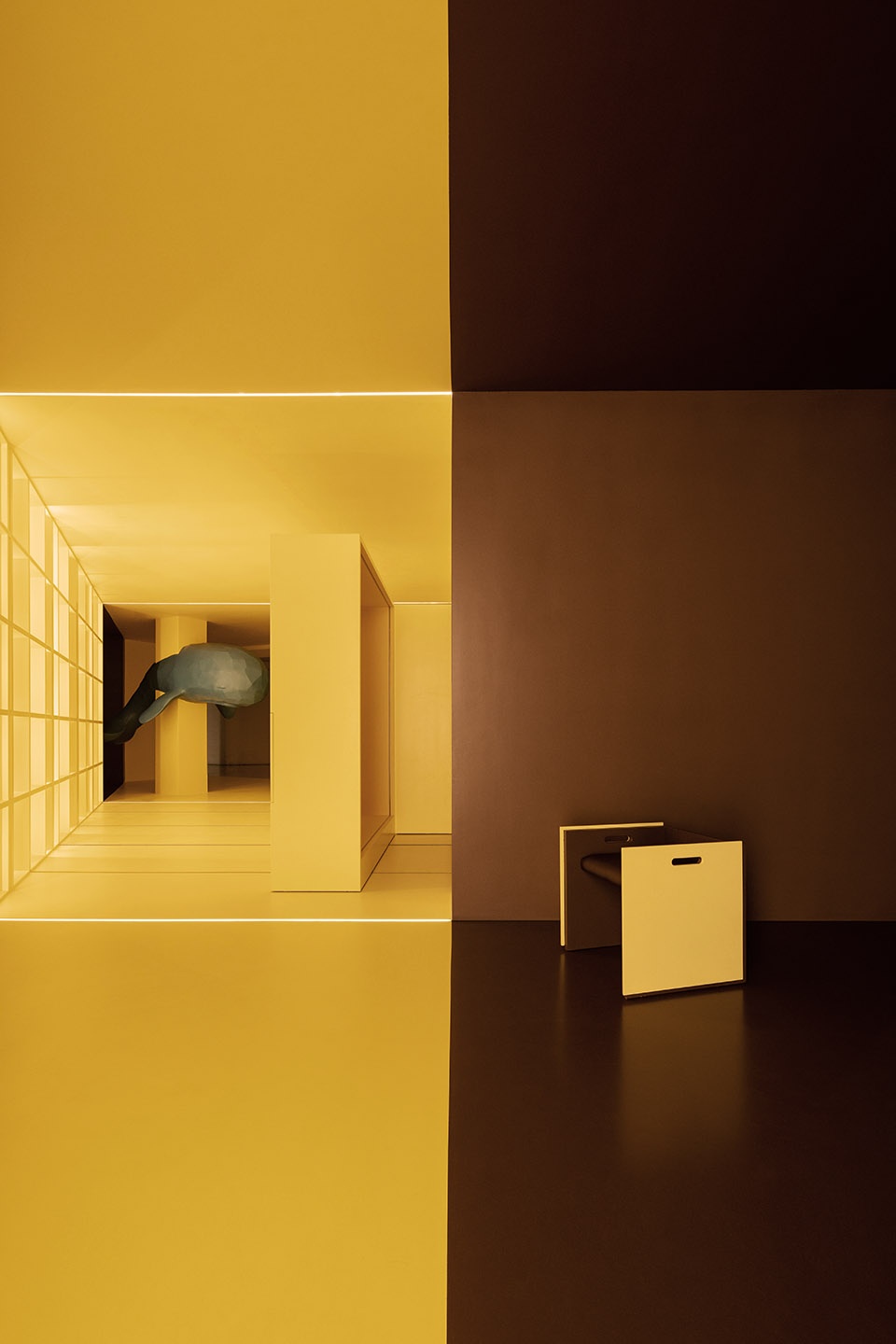 chasing light paint art space china by wusun space