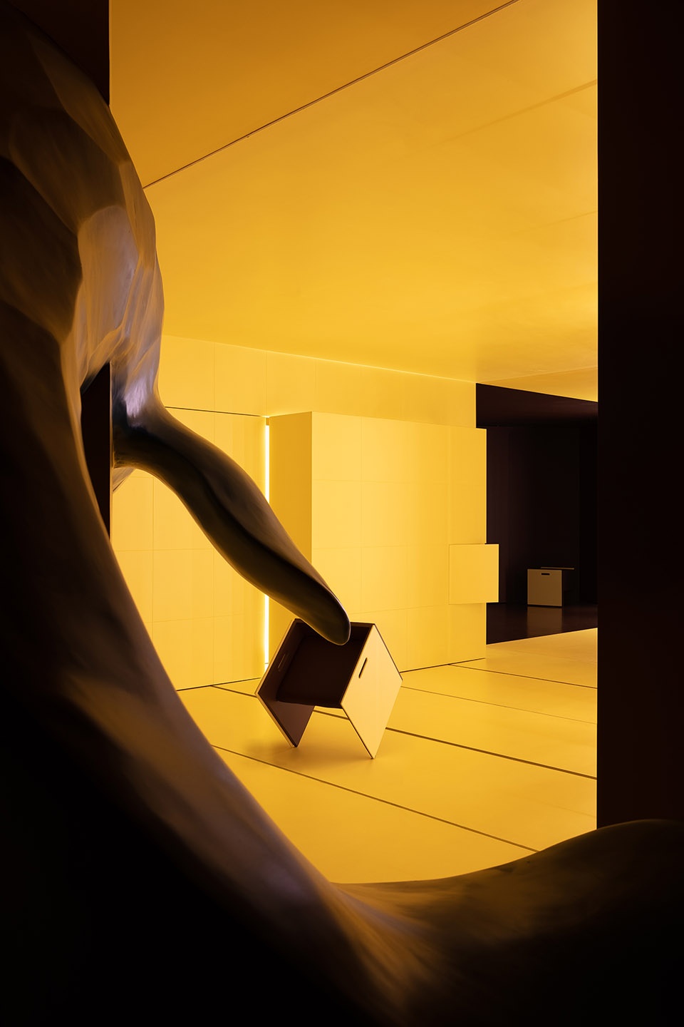 chasing light paint art space china by wusun space