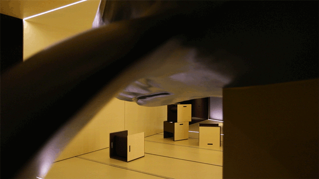 chasing light paint art space china by wusun space
