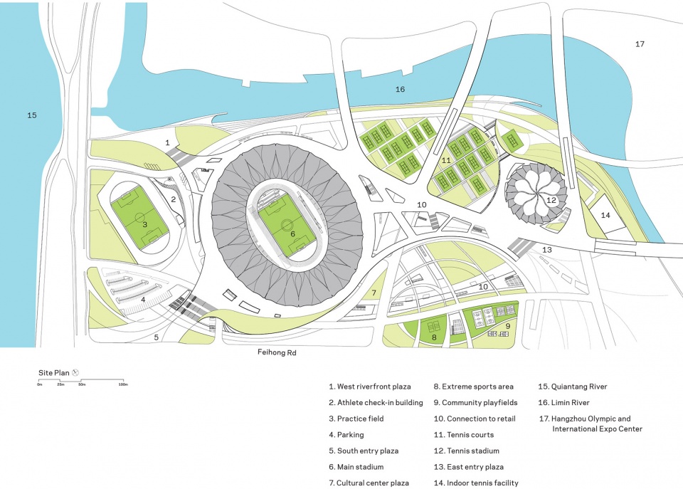 Hangzhou Olympic Sports Center by NBBJ
