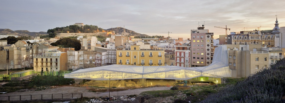 Deck over a roman site in Cartagena Spain by Amann Canovas Maruri