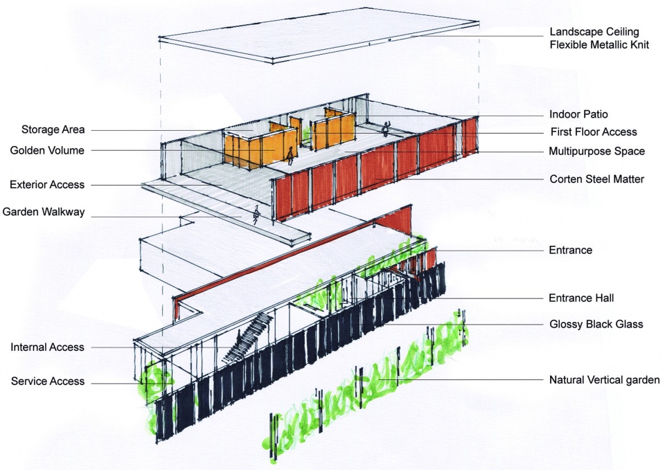 Suspended matter box Portugal by MMVarquitectos
