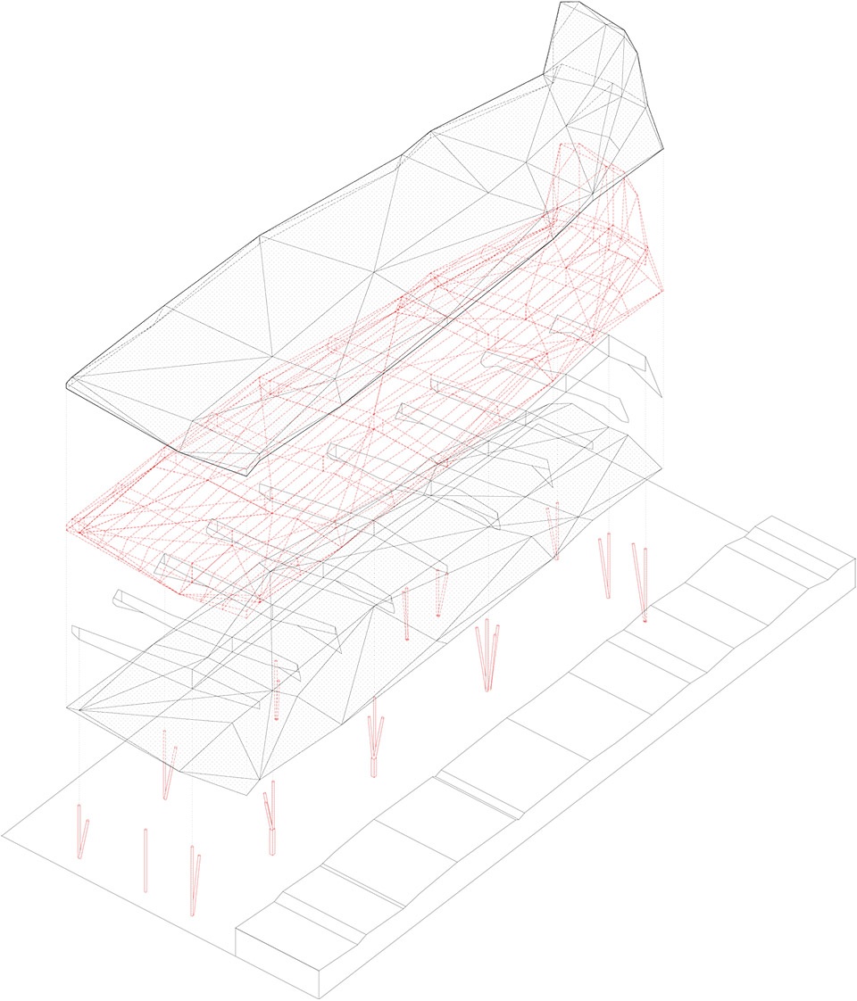 Deck over a roman site in Cartagena Spain by Amann Canovas Maruri