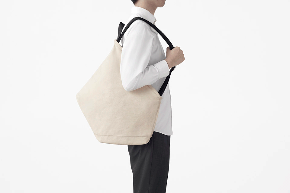 Newly designed ruck tote for ROOTOTE by nendo