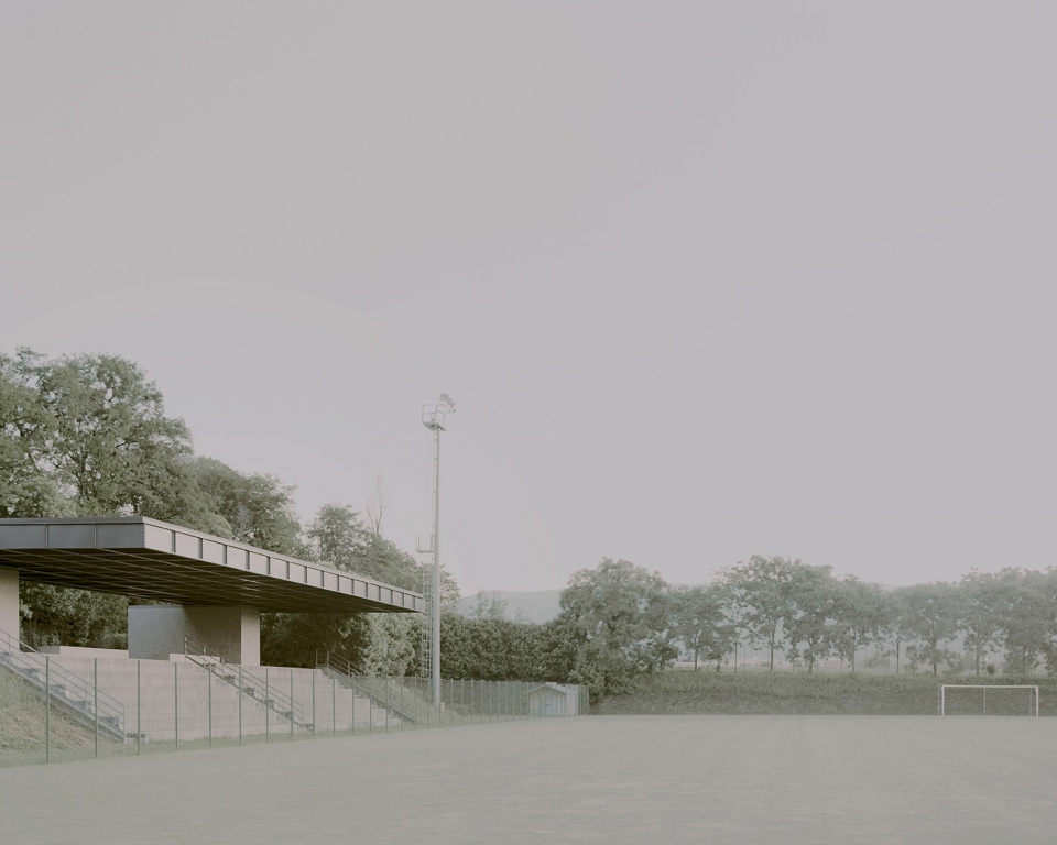 municipal stadium shelter by didone comacchio architects