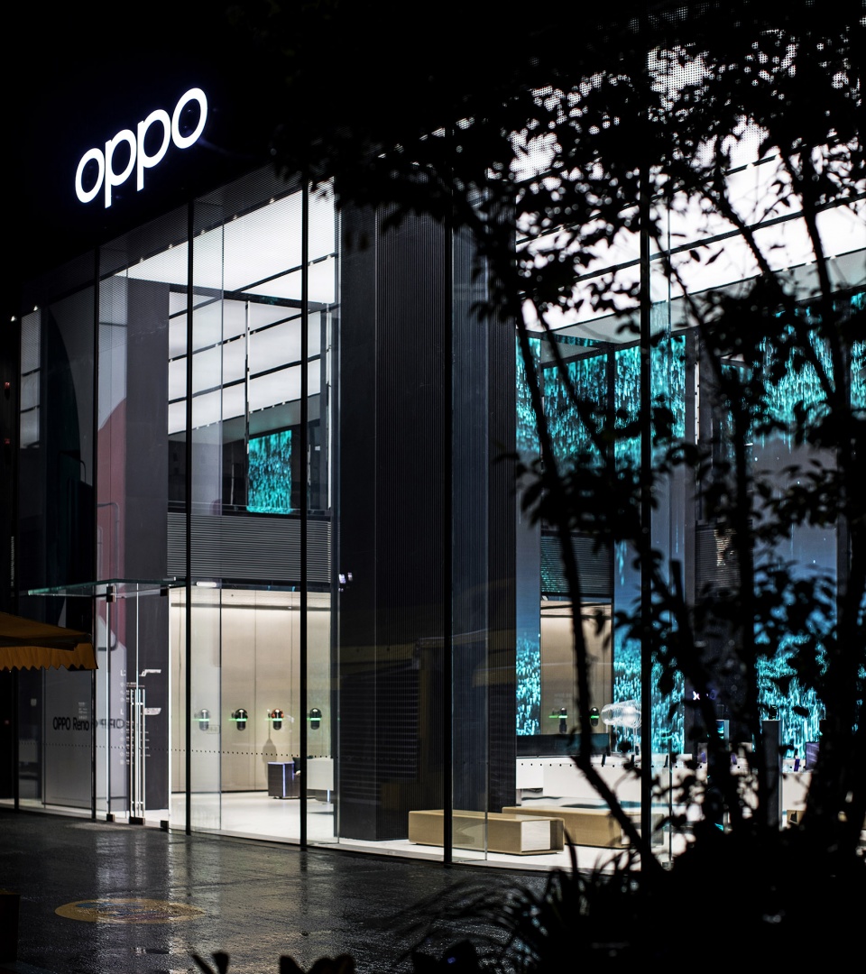 oppo super flag store china by domani