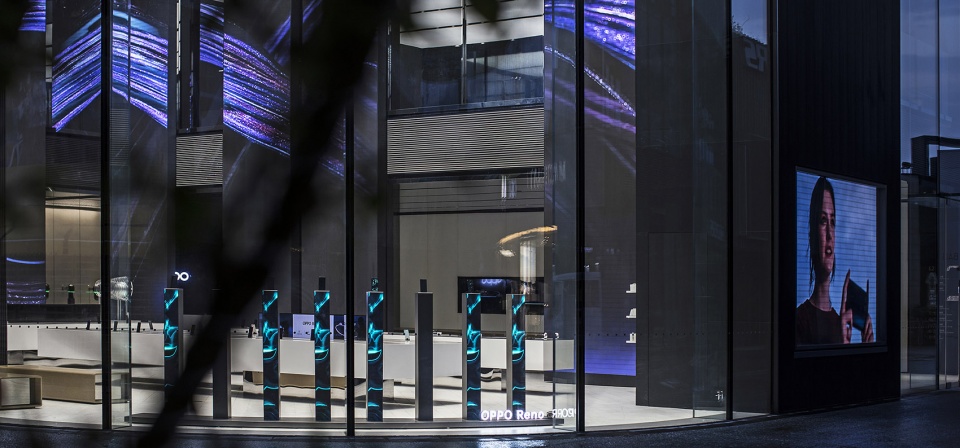 oppo super flag store china by domani