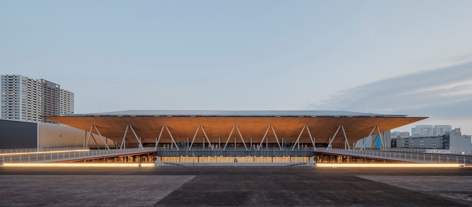 ariake gymnastics centre by nikken sekkei ltd