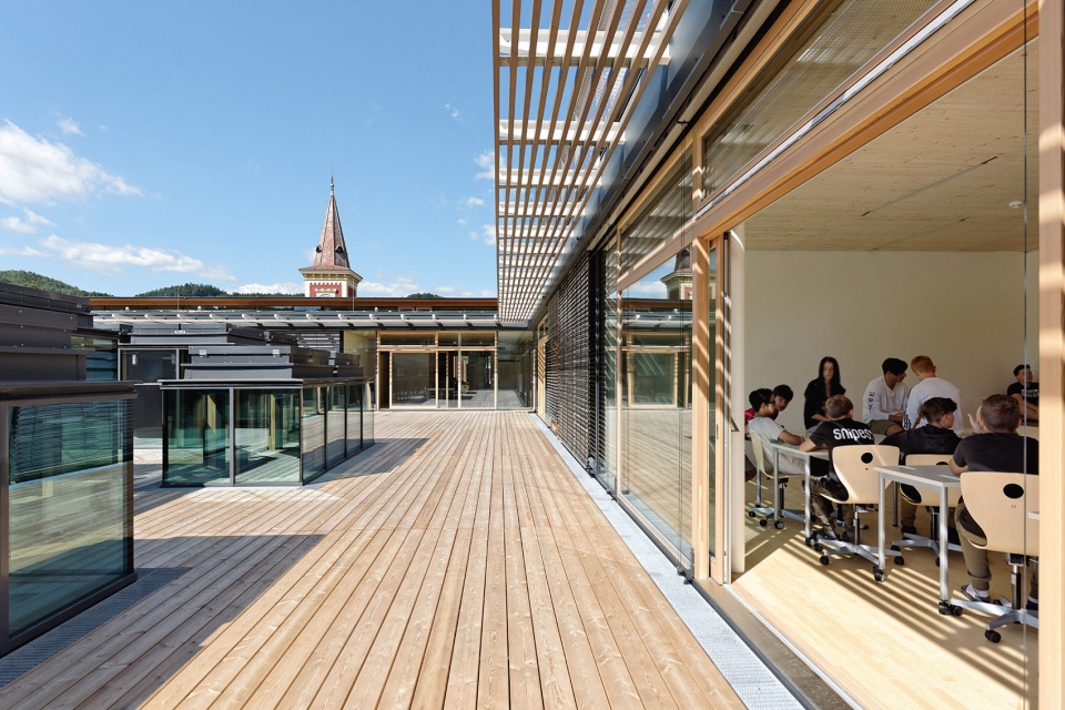 school complex gloggnitz by dietmar feichtinger architectes
