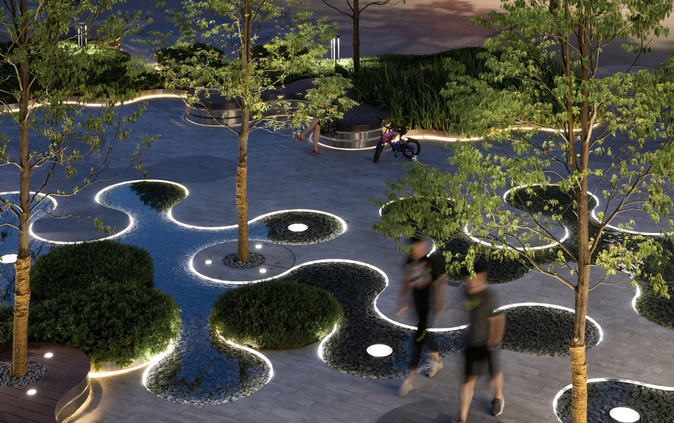 landscape design for the urban gallery hyperlane in chengdu china by aspect studios