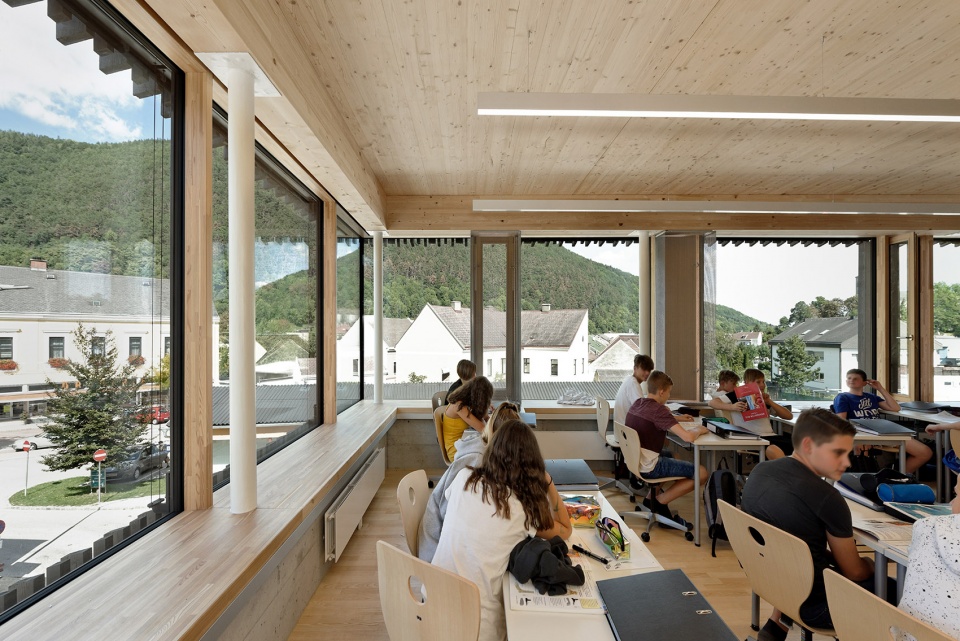 school complex gloggnitz by dietmar feichtinger architectes