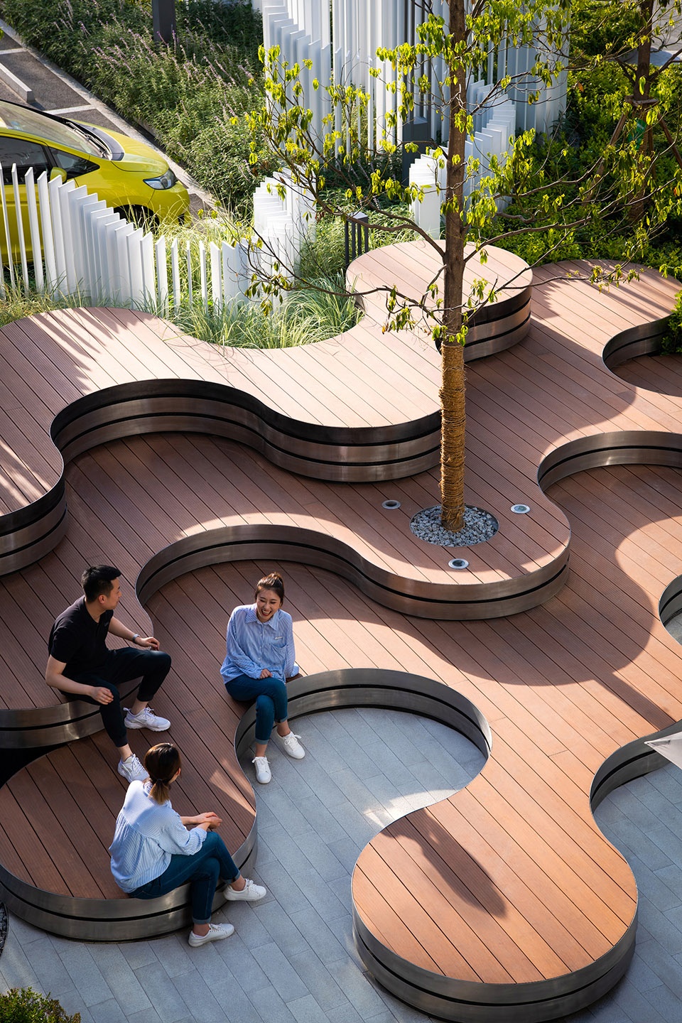 landscape design for the urban gallery hyperlane in chengdu china by aspect studios