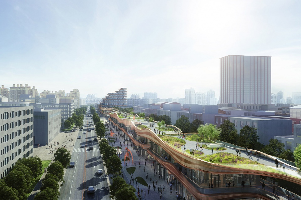 landscape design for the urban gallery hyperlane in chengdu china by aspect studios