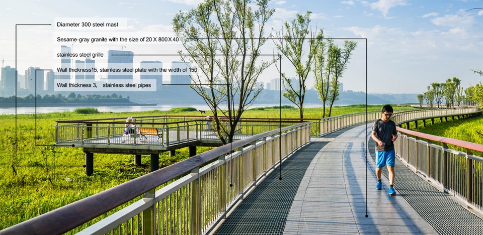Marshland Park along Xiangjiang River Changsha by LA Design