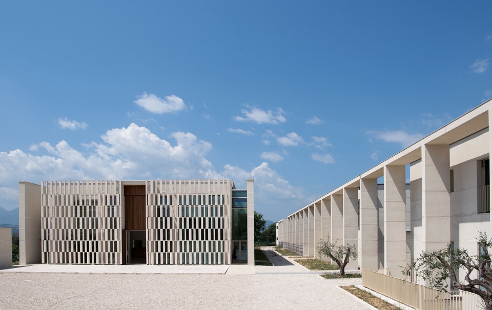 Church and community centre in Castel di Lama Italy by Studio Contini