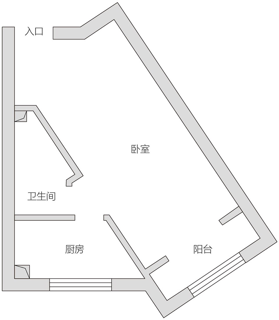 Micro housing Beijing by Xigo Studio